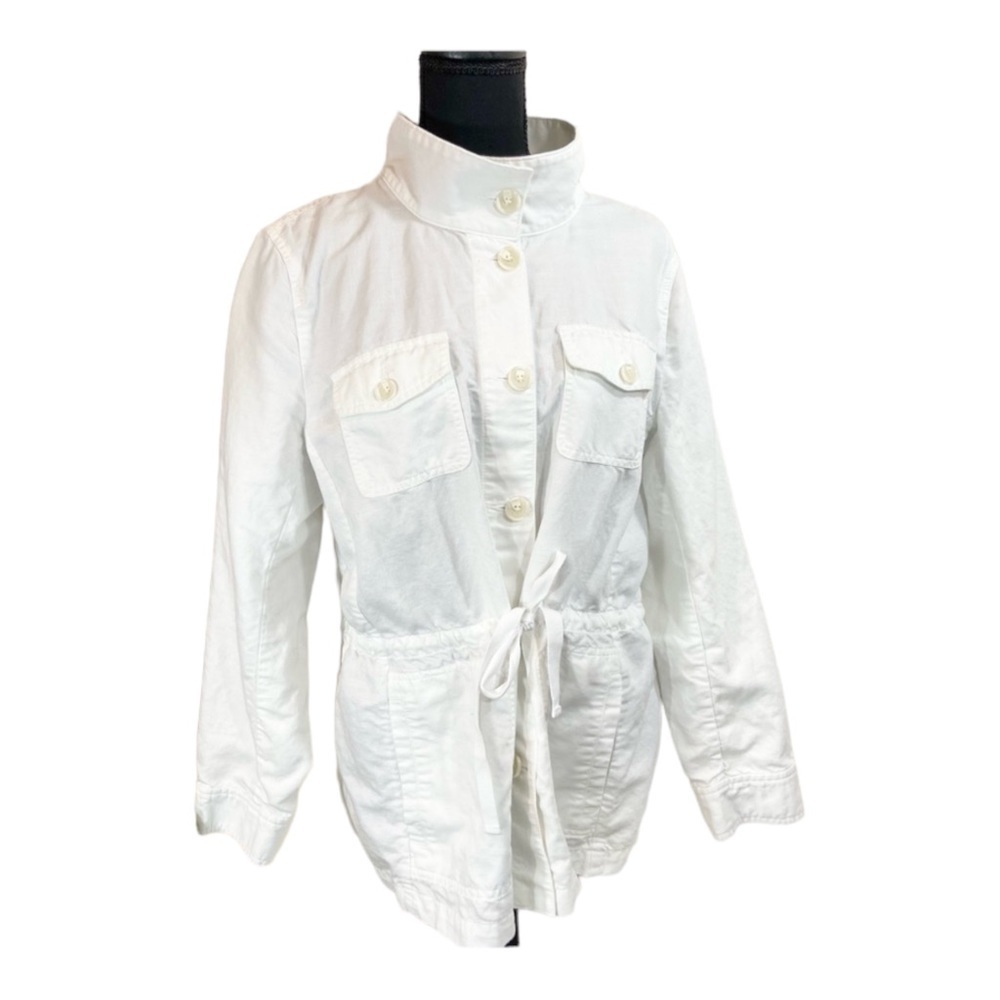 Talbots linen blend drawstring jacket - Picture 4 of 8